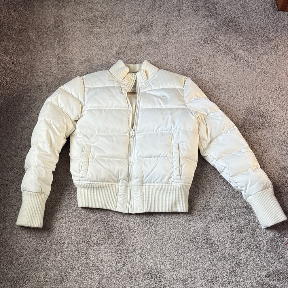 Old Navy Frost Free Fleece Lined Puffer Jacket Quilted Winter Coat SIZE S